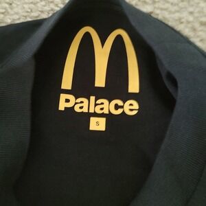 Palace McDonalds T-Shirt Mens Small Black Golden Arches Logo 2023 Collab Tee